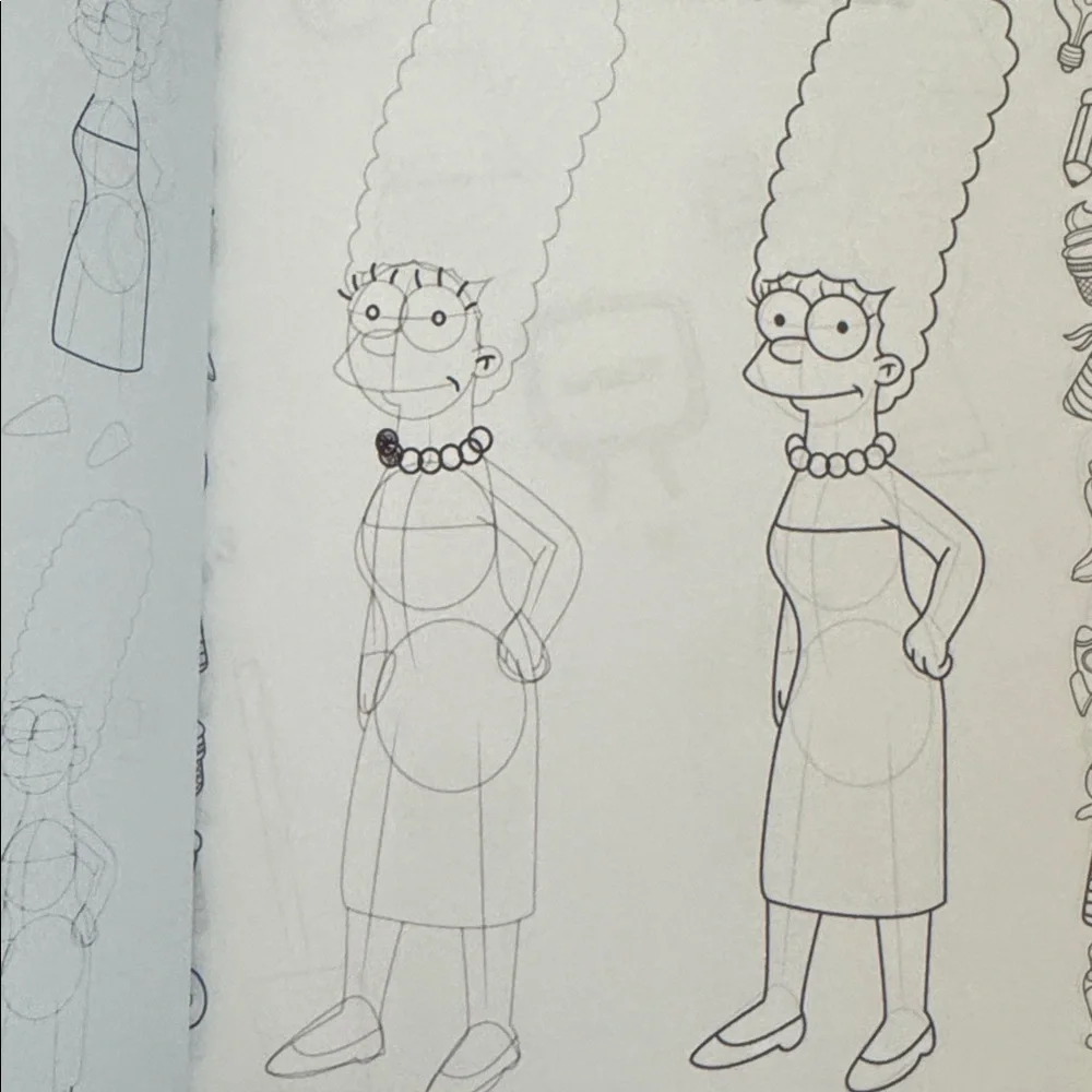 The Simpsons How To Draw Book - Pink Cover Kids Beginners Cartoon Art Book Gift